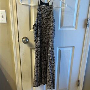 Maurices Black and White Geometric Midi Dress